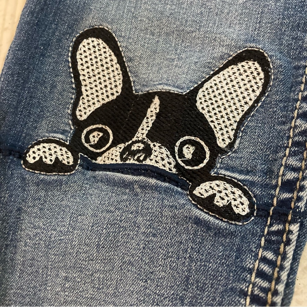 Vigoss Blue Jeans French Bulldog Dog Patch Kids 8 - Picture 3 of 6